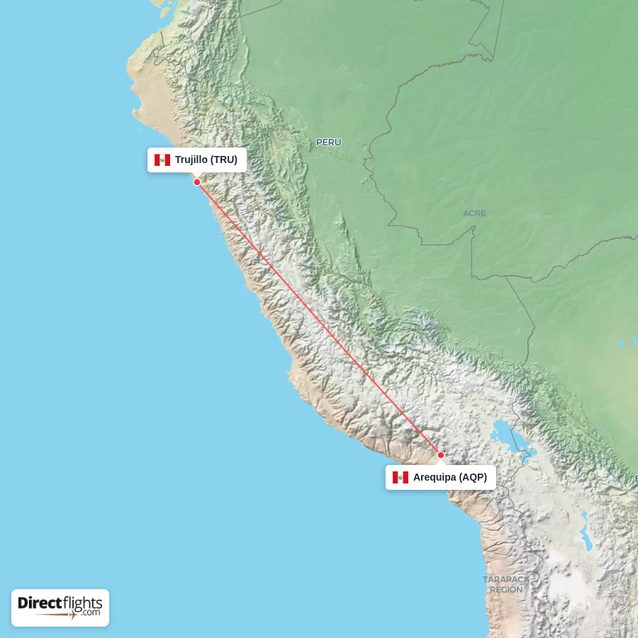 AQP - TRU route map