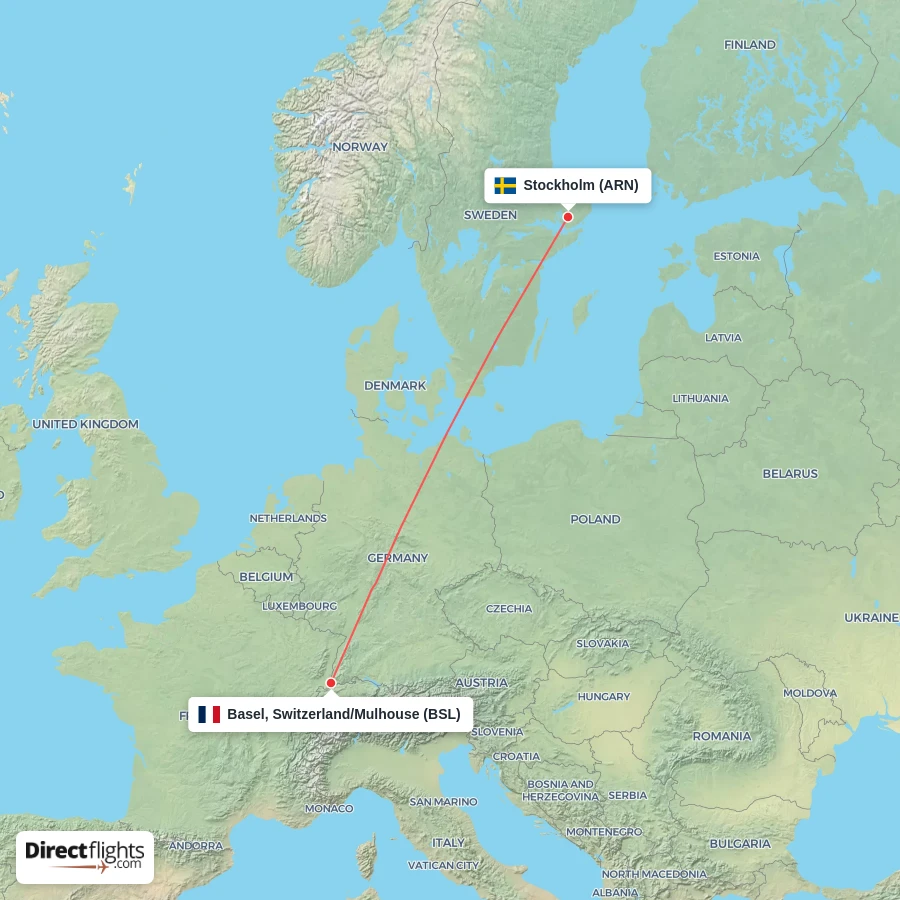 ARN - BSL route map