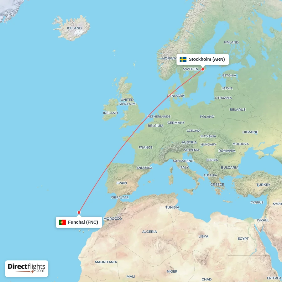 ARN - FNC route map