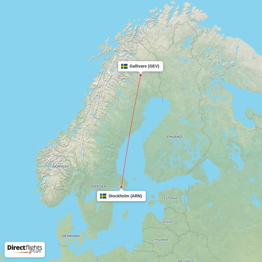ARN - GEV route map