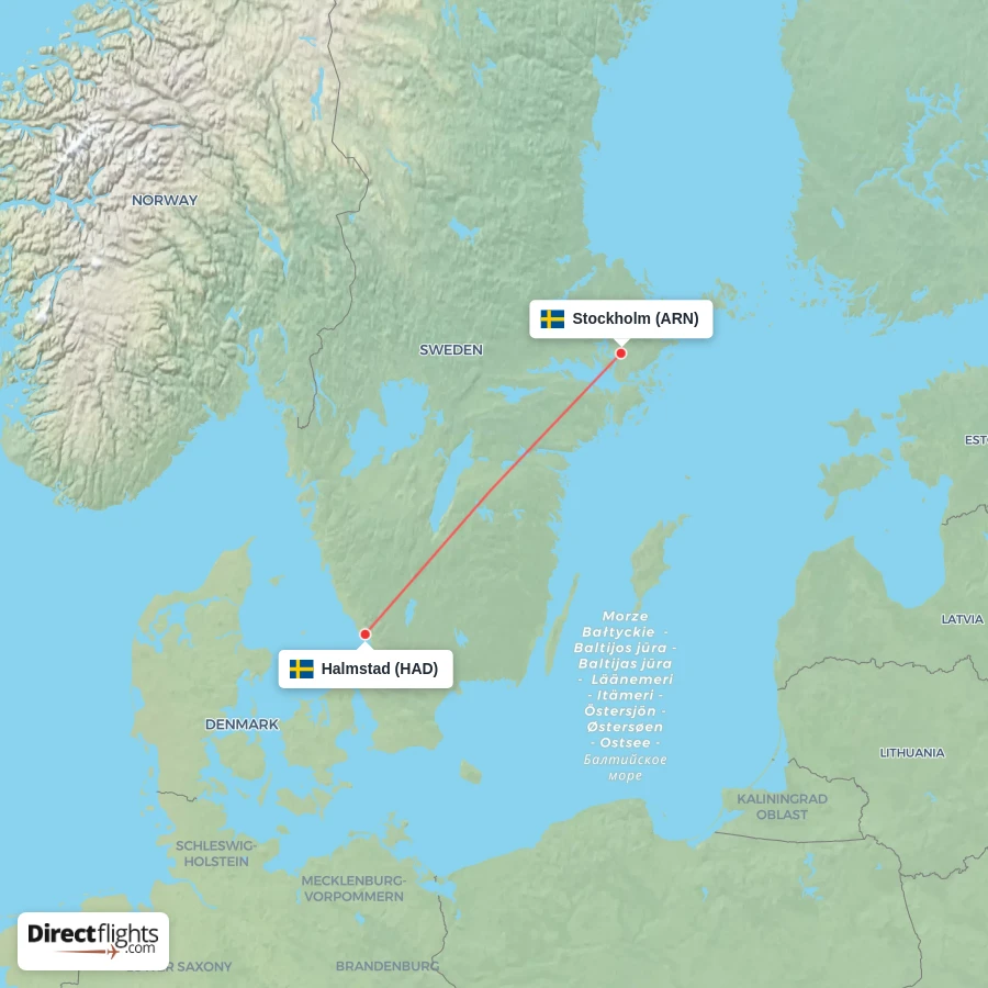 ARN - HAD route map