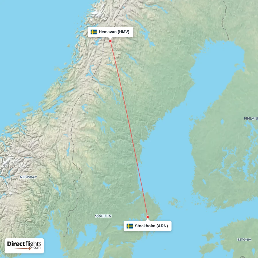 ARN - HMV route map