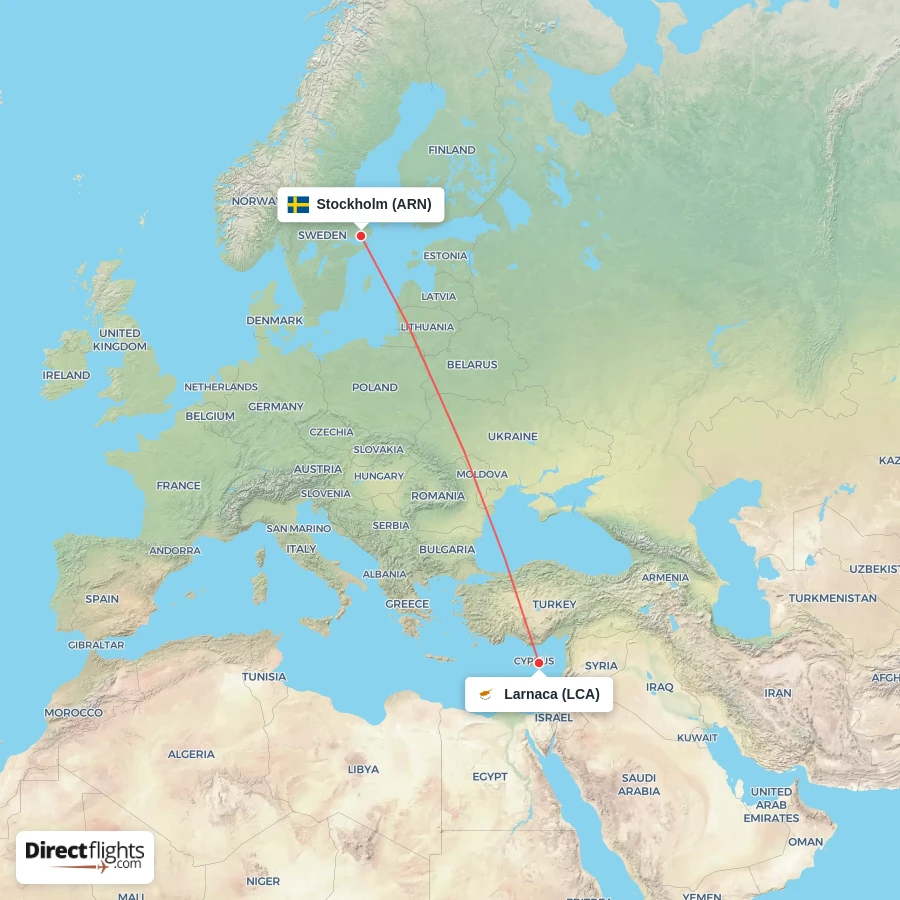ARN - LCA route map