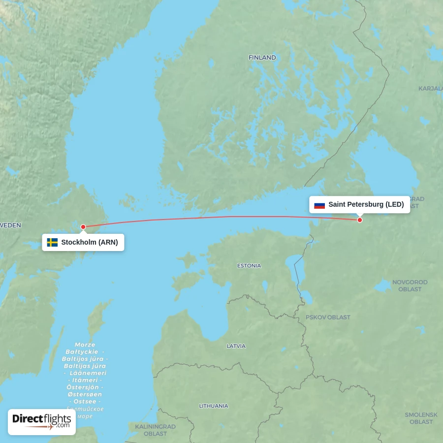 ARN - LED route map