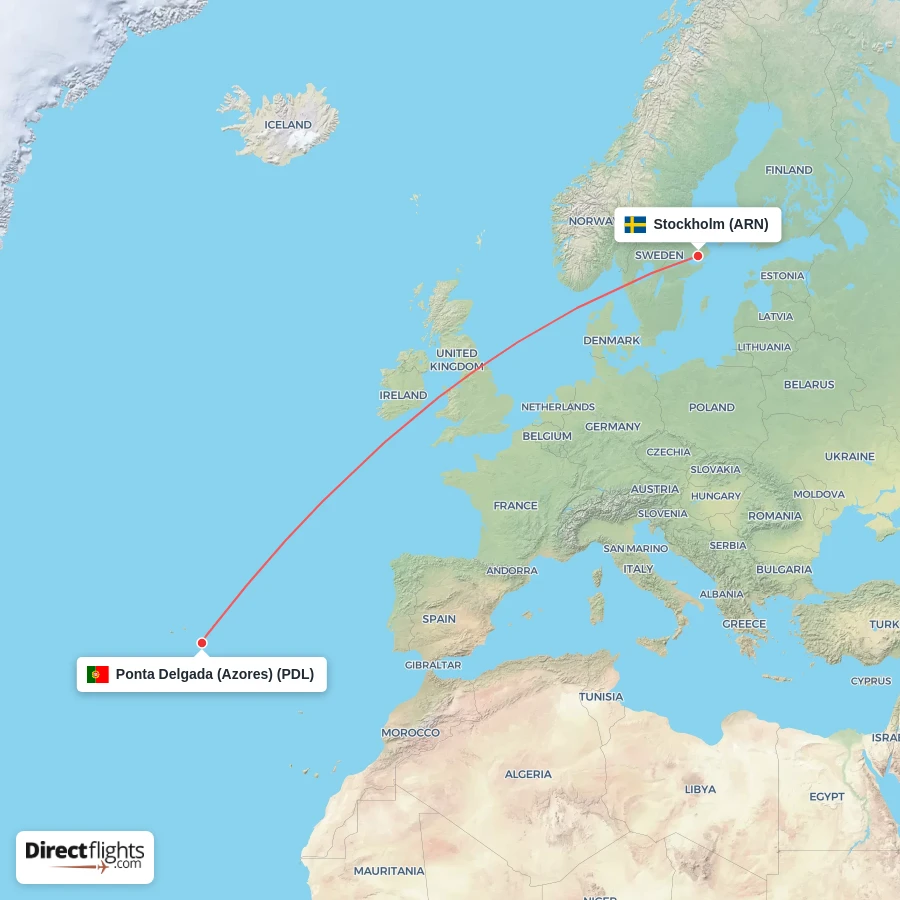 ARN - PDL route map