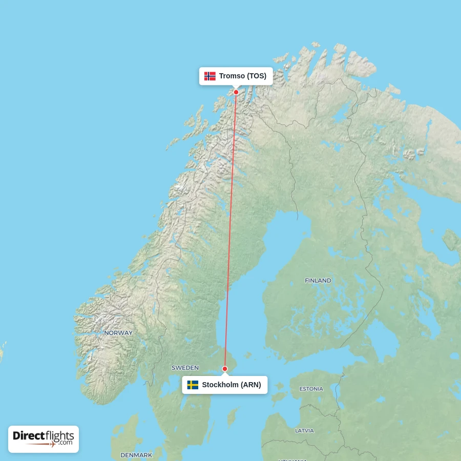 ARN - TOS route map
