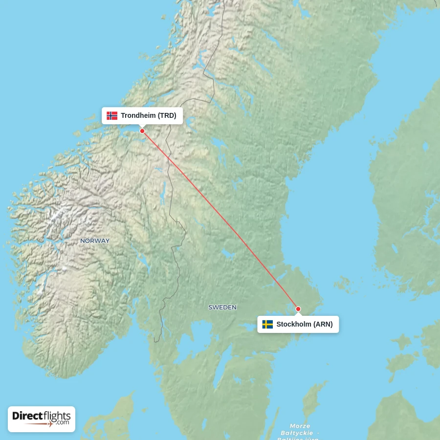 ARN - TRD route map