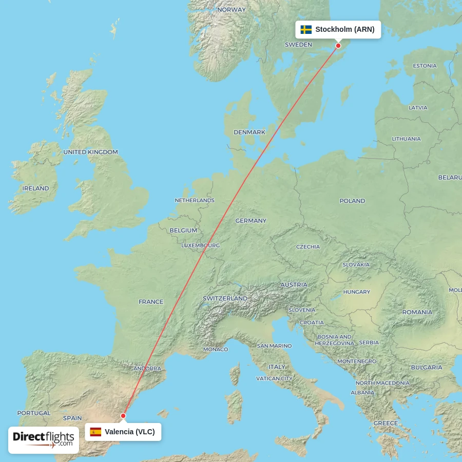 ARN - VLC route map