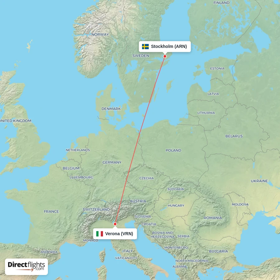 ARN - VRN route map