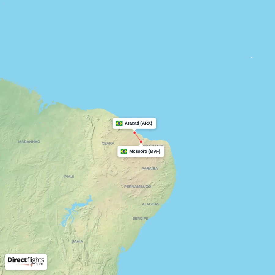 ARX - MVF route map