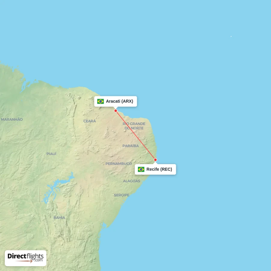 ARX - REC route map