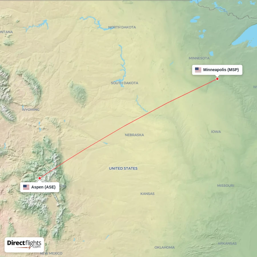 ASE - MSP route map