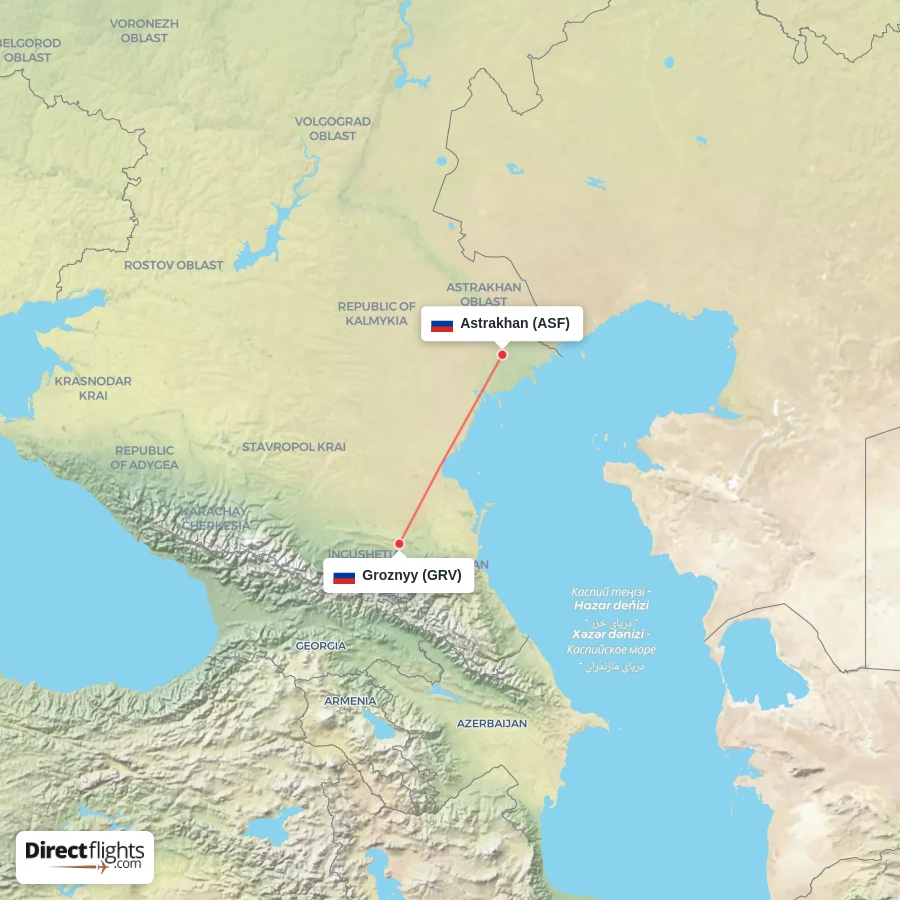 ASF - GRV route map