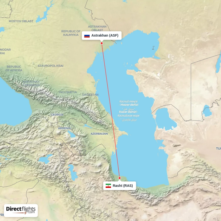 ASF - RAS route map