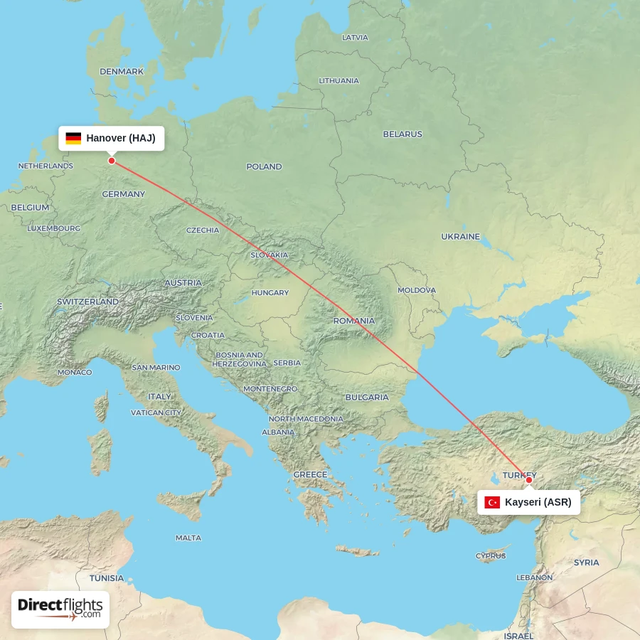 ASR - HAJ route map
