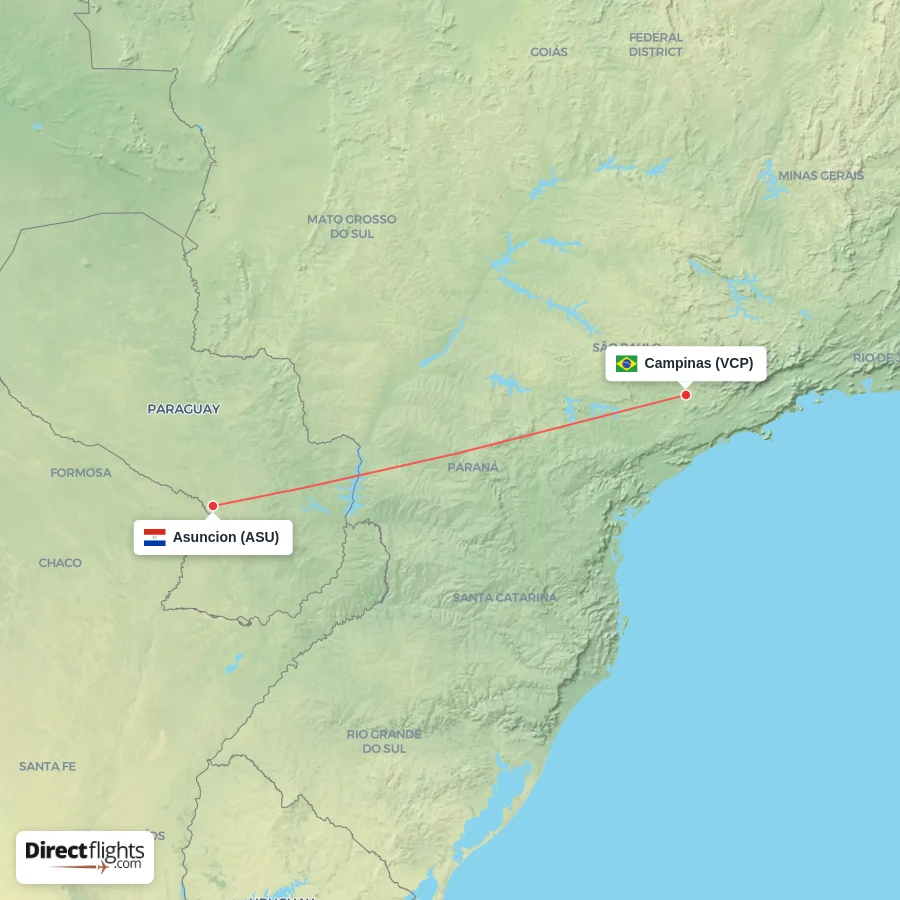 ASU - VCP route map