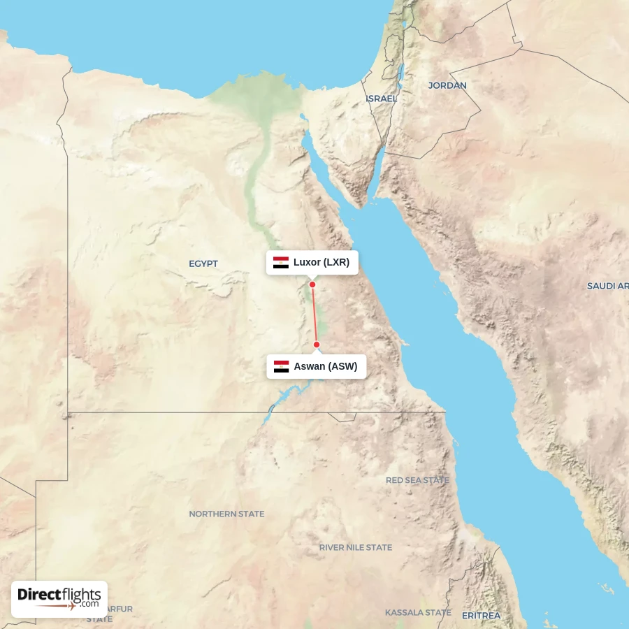 ASW - LXR route map