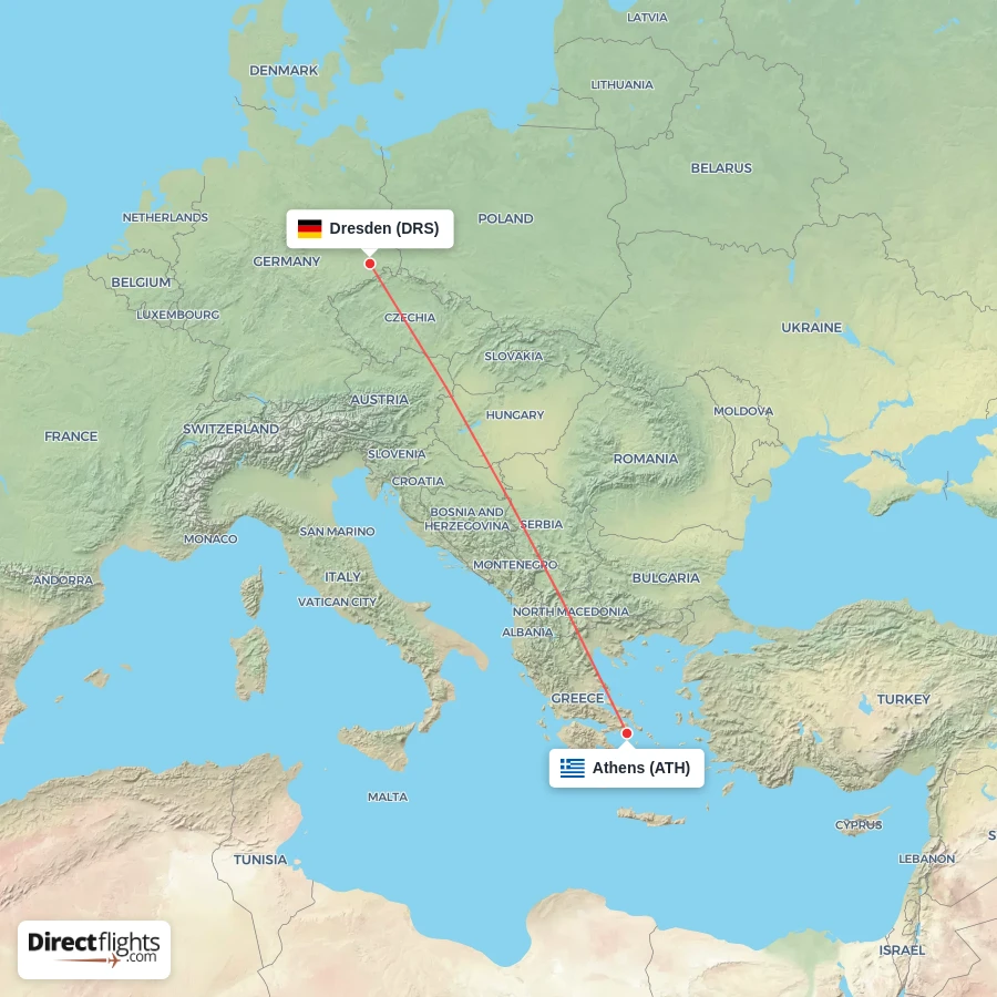 ATH - DRS route map