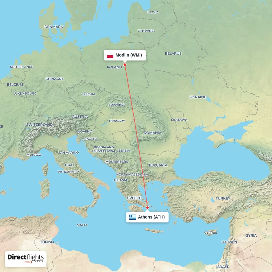 ATH - WMI route map