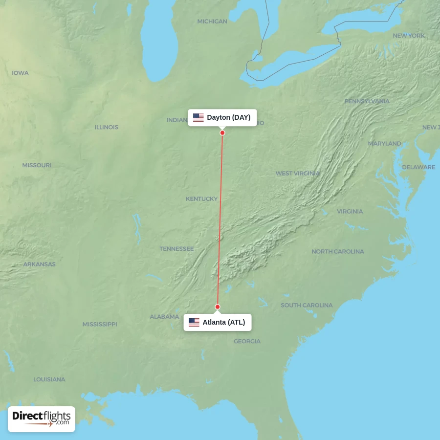 ATL - DAY route map