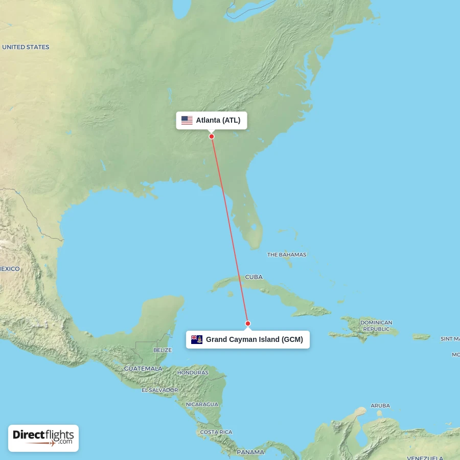 ATL - GCM route map