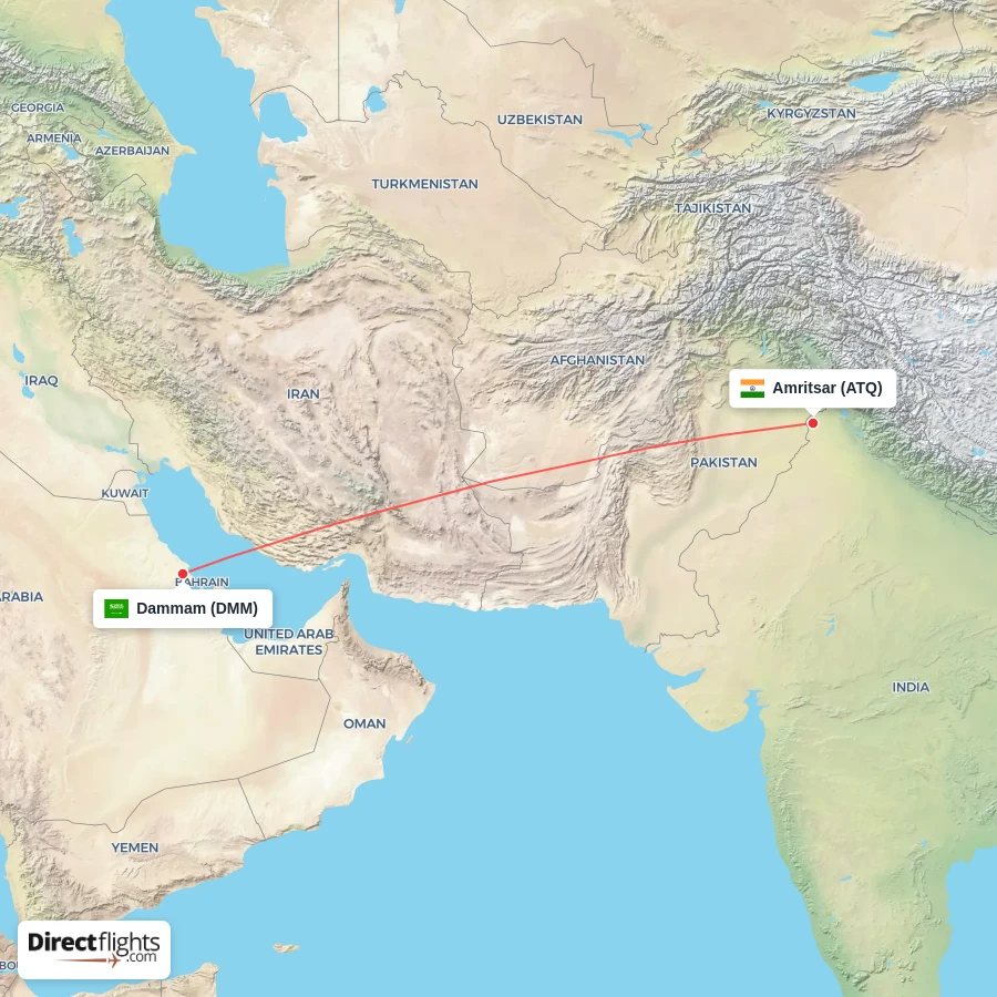 ATQ - DMM route map