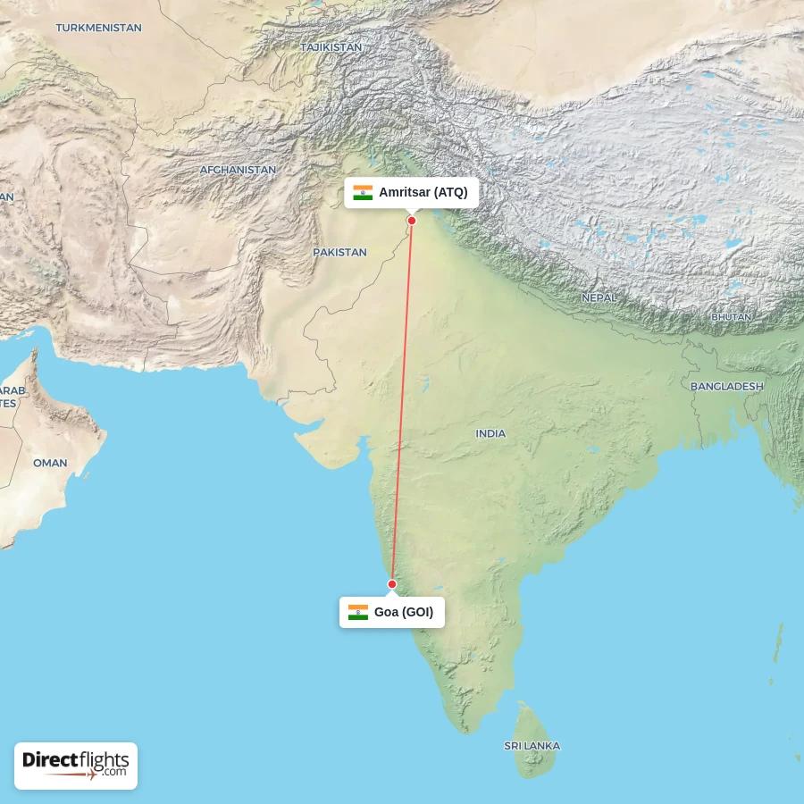ATQ - GOI route map