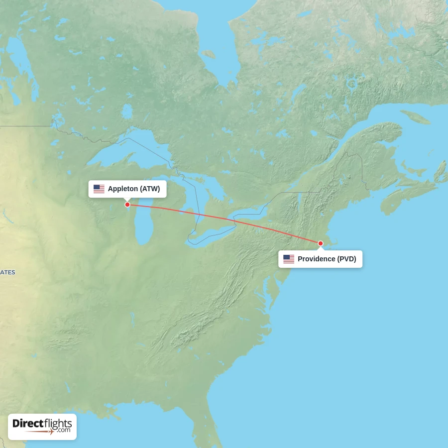 ATW - PVD route map