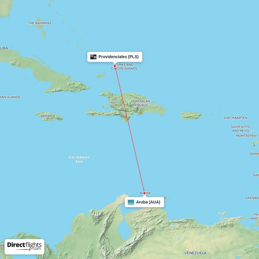 AUA - PLS route map