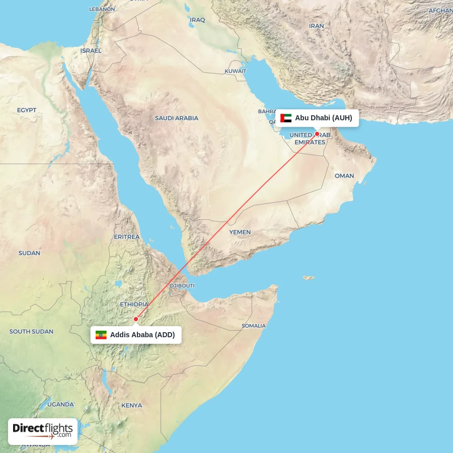 AUH - ADD route map