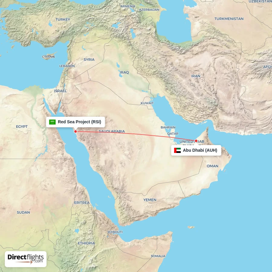 AUH - RSI route map