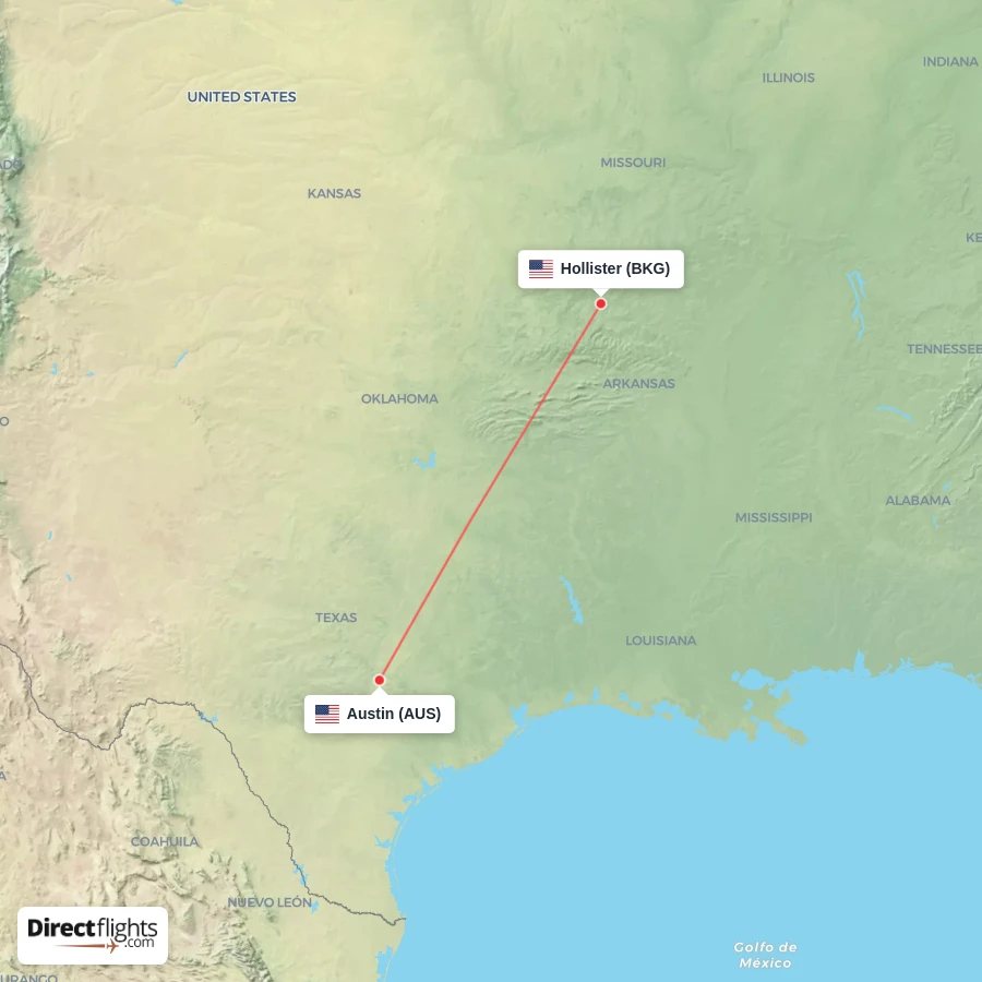 AUS - BKG route map