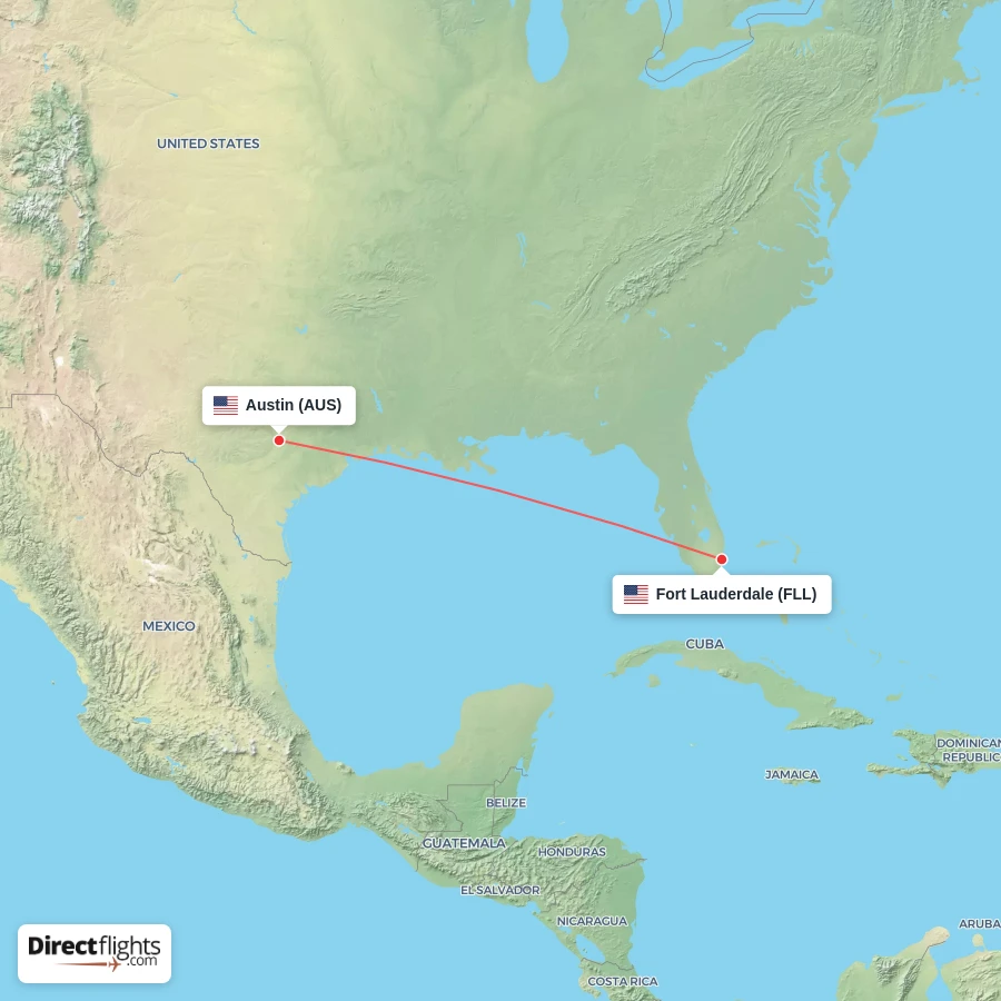 AUS - FLL route map