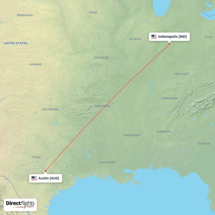 AUS - IND route map