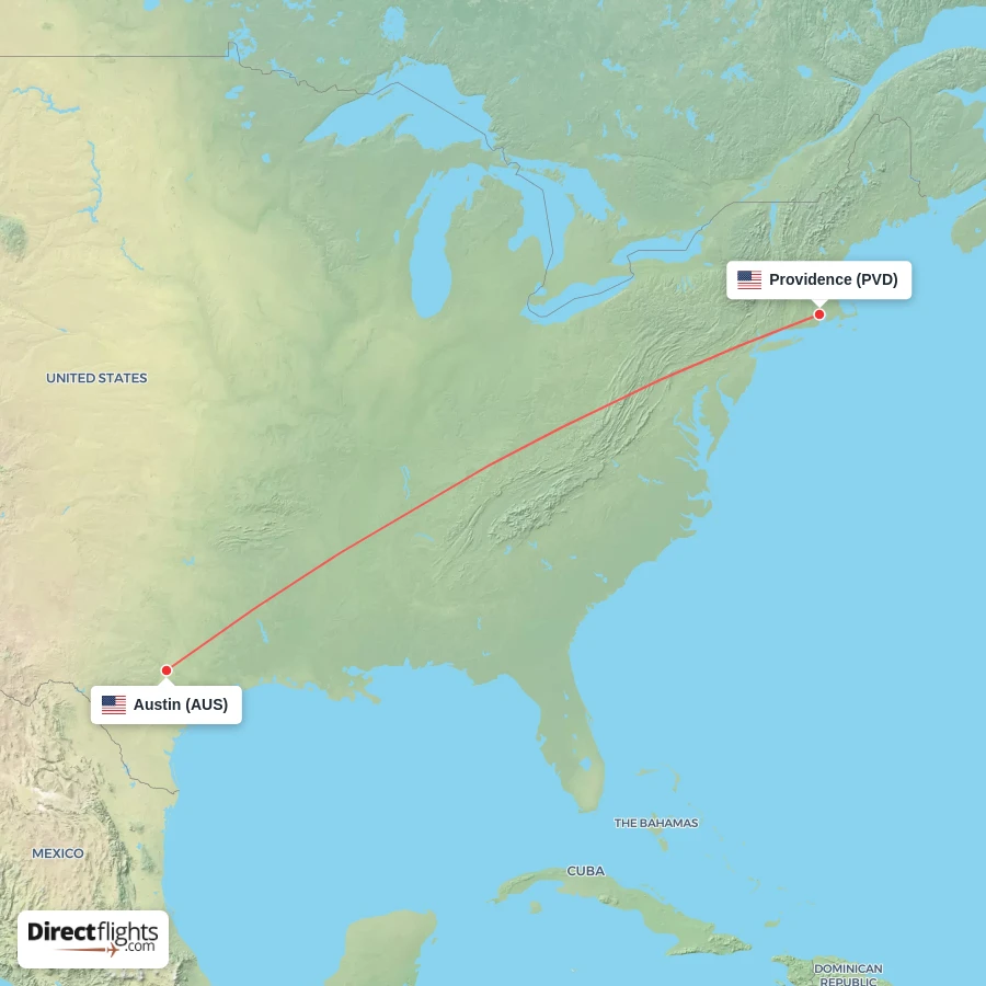 AUS - PVD route map