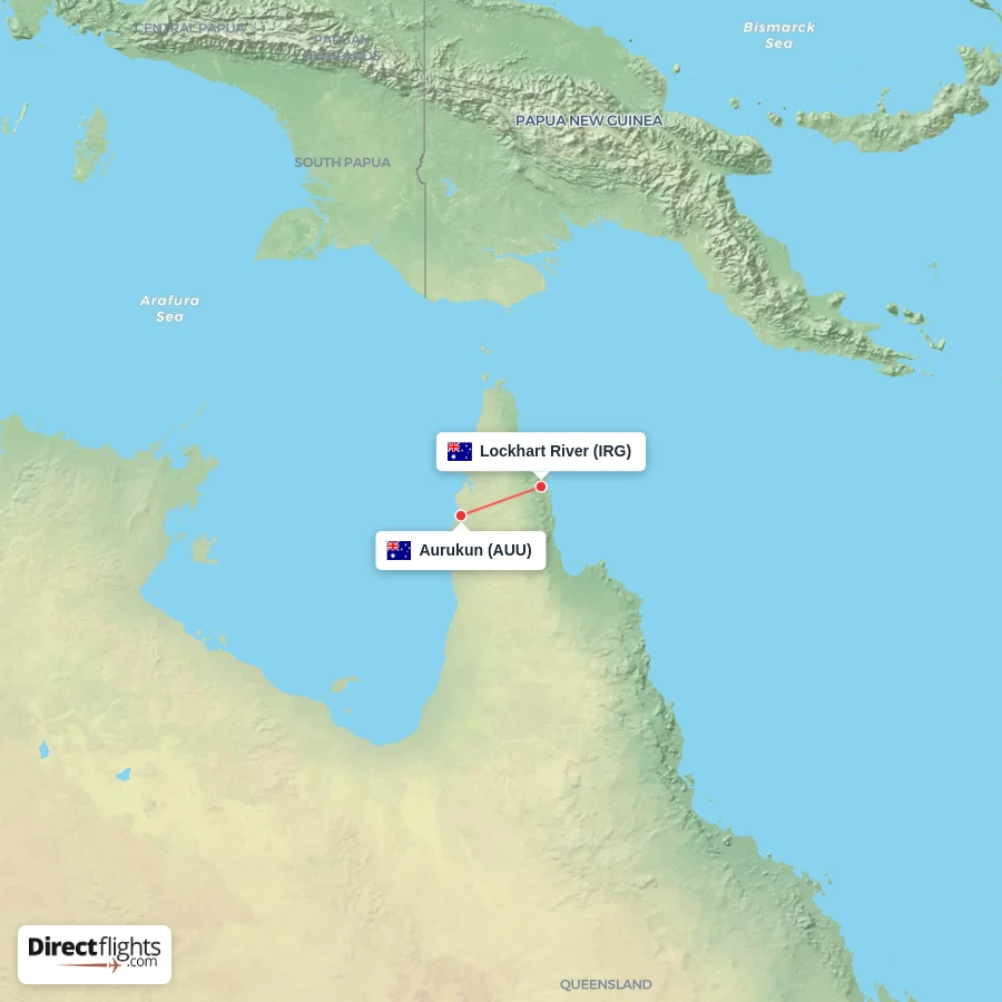 AUU - IRG route map