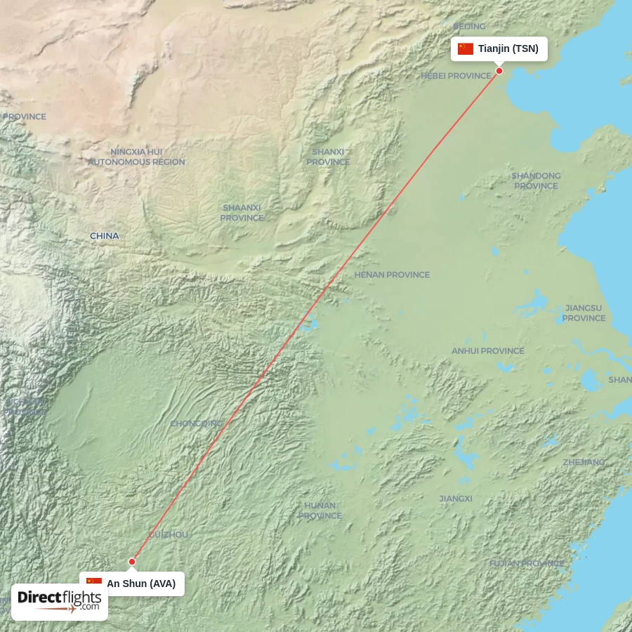 AVA - TSN route map