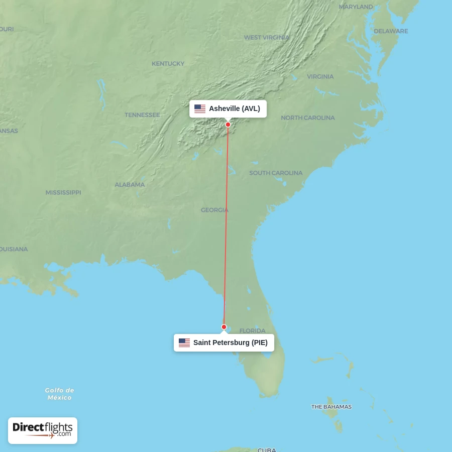 AVL - PIE route map
