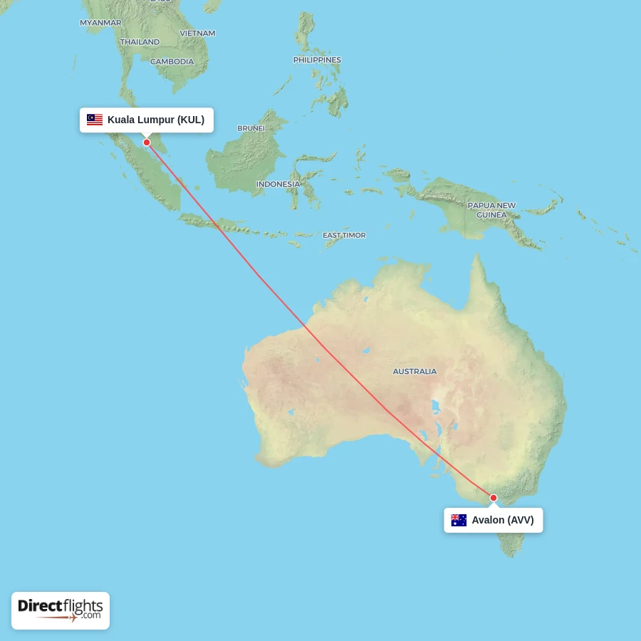 AVV - KUL route map