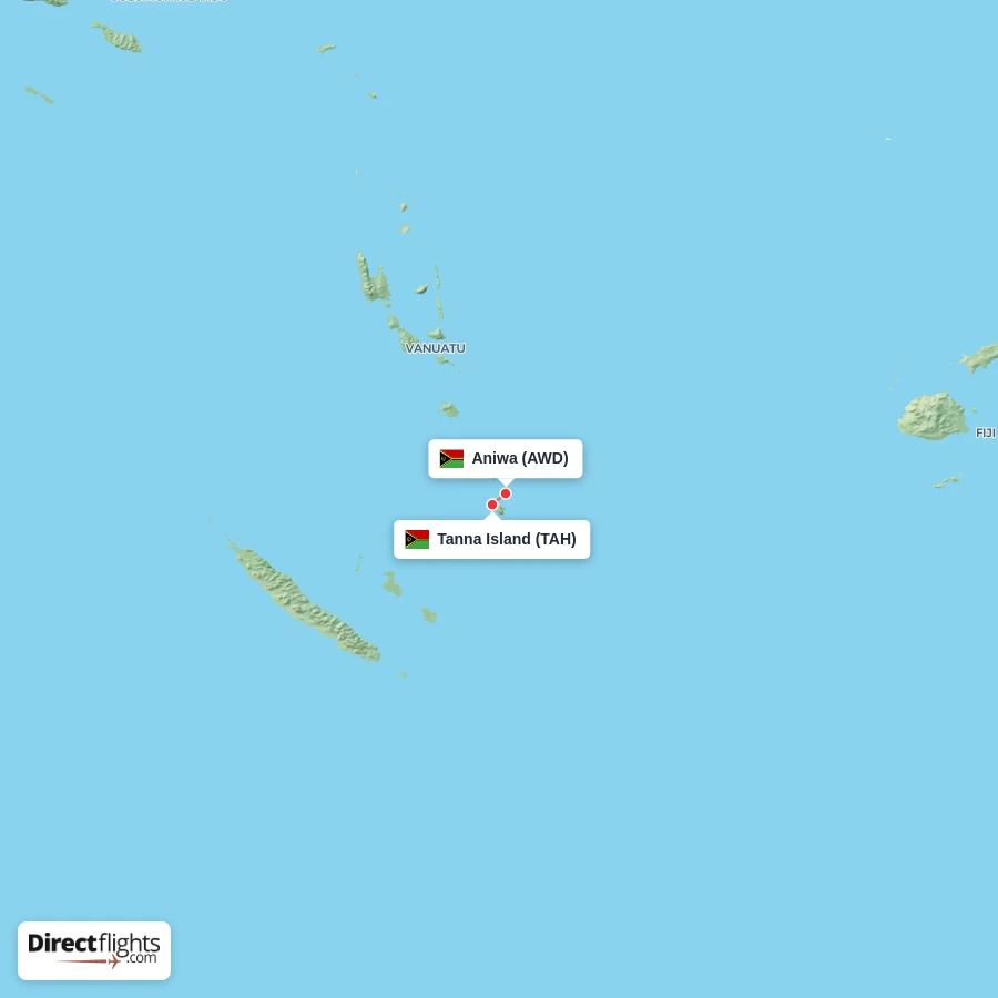 AWD - TAH route map