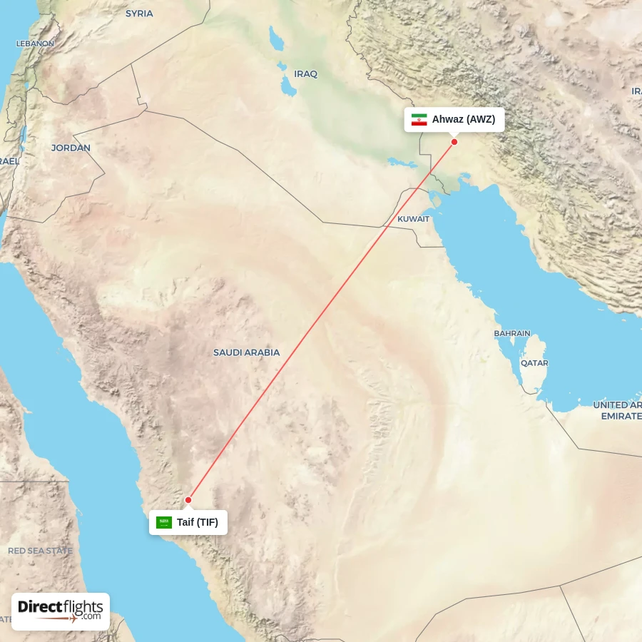 AWZ - TIF route map