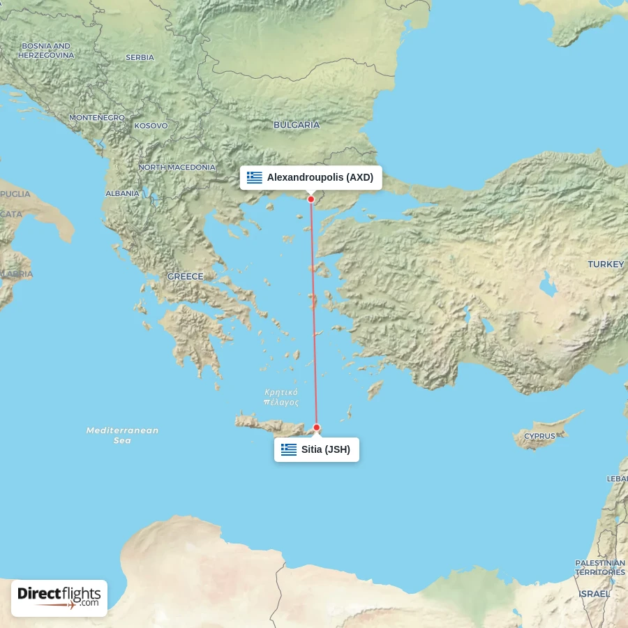 AXD - JSH route map