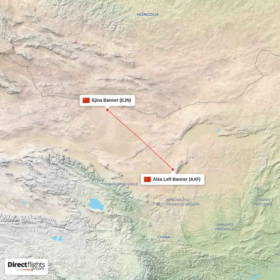 AXF - EJN route map