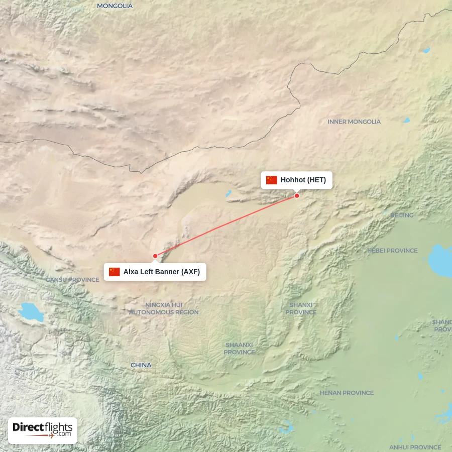AXF - HET route map