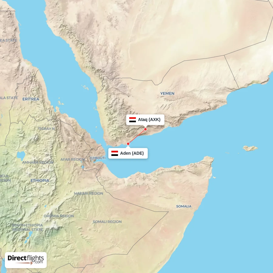 AXK - ADE route map