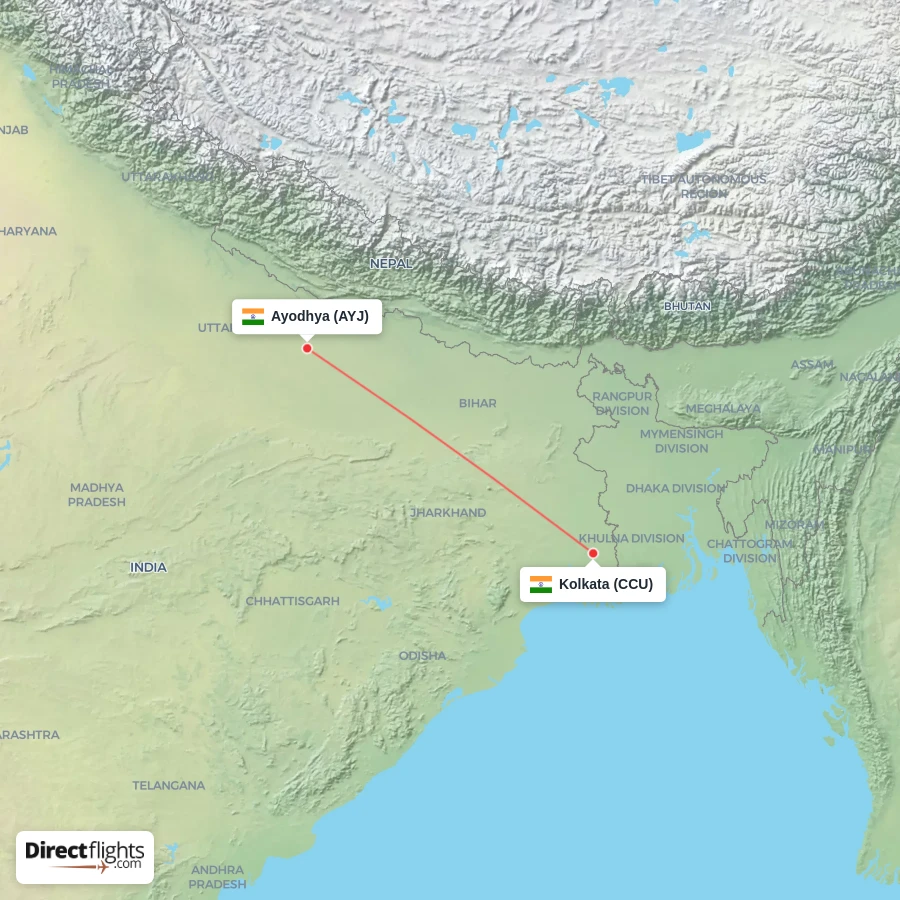 AYJ - CCU route map