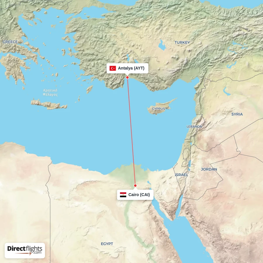 AYT - CAI route map