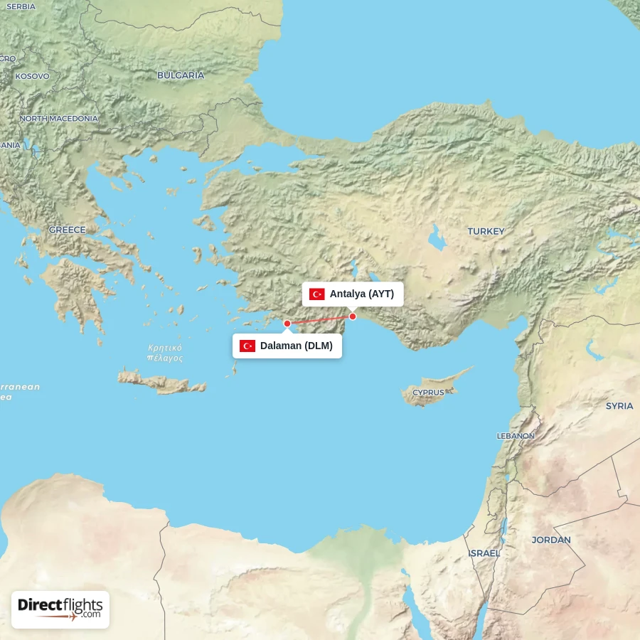 AYT - DLM route map