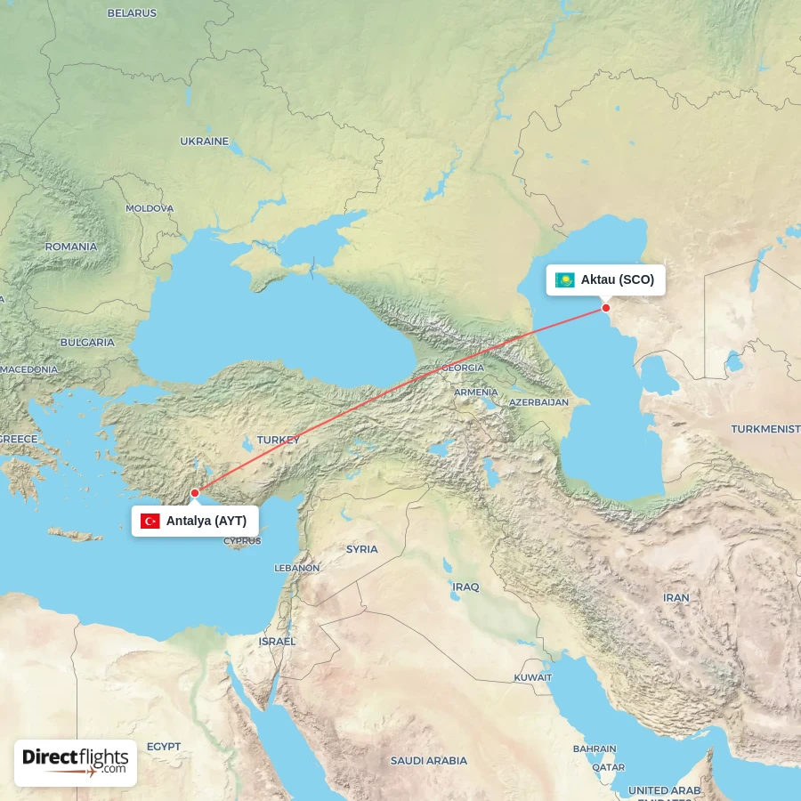 AYT - SCO route map