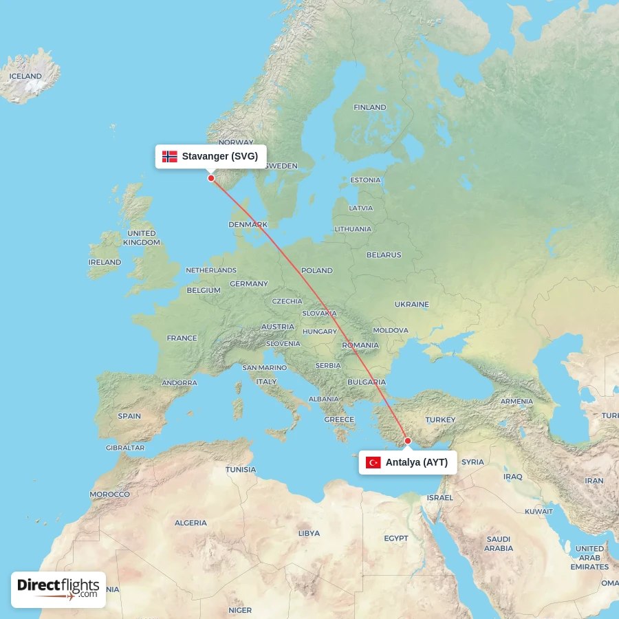 AYT - SVG route map